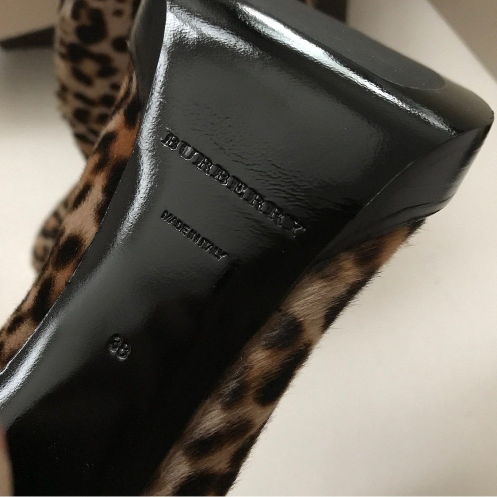Burberry leopard print tassel boots - Picture 6 of 14